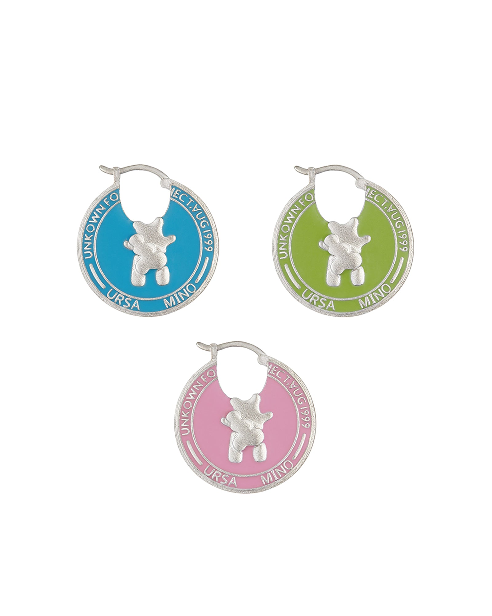 DickyBear Coin Stamp Earrings