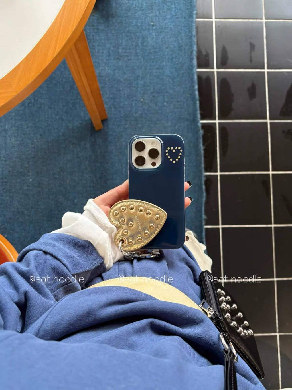 Rhinestone Heart Phone Case