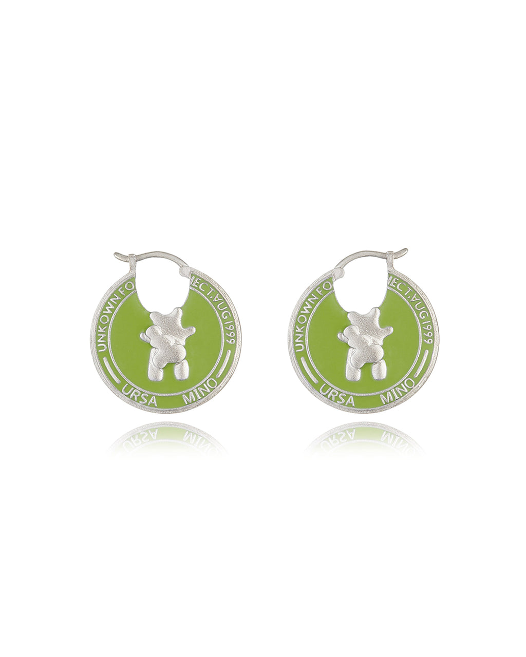 DickyBear Coin Stamp Earrings