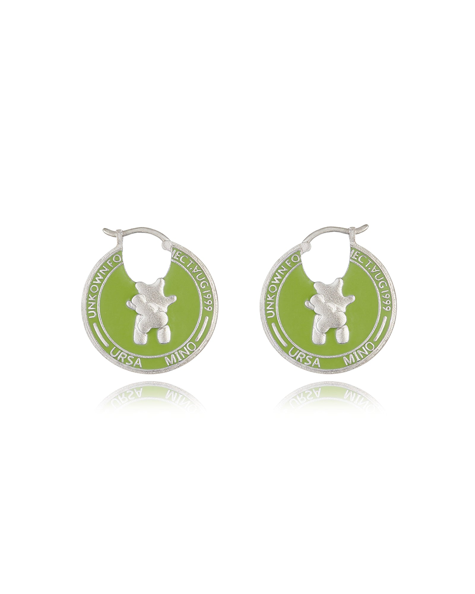 DickyBear Coin Stamp Earrings