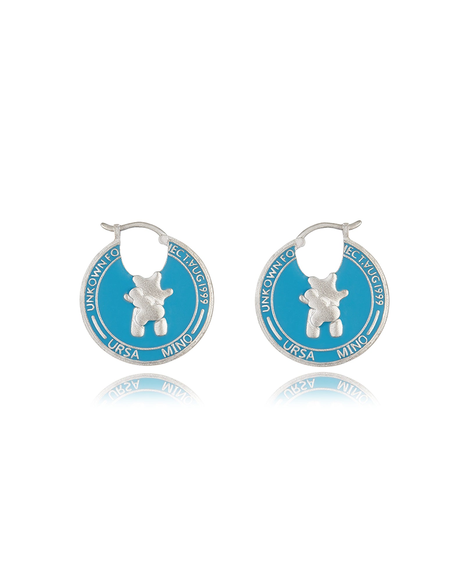 DickyBear Coin Stamp Earrings