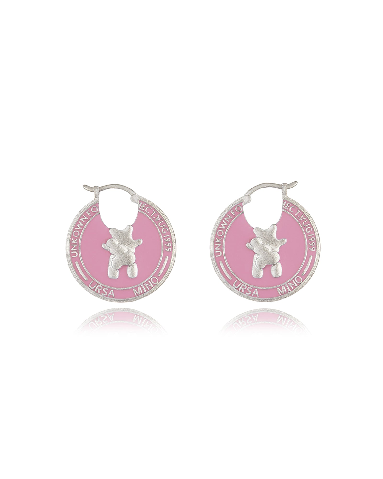 DickyBear Coin Stamp Earrings