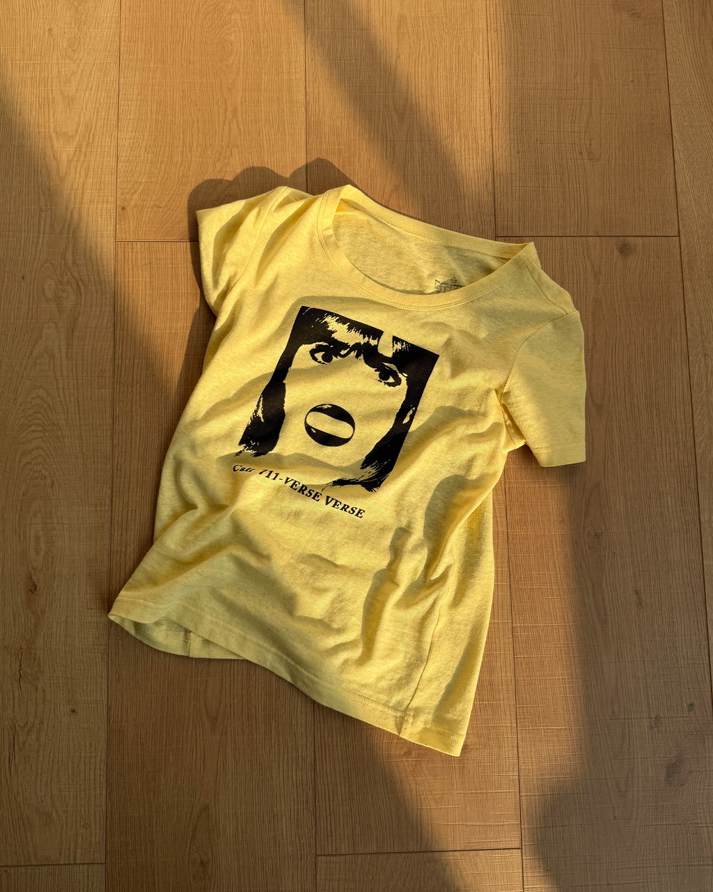 Vintage Portrait Print Slim-Fit T-Shirt