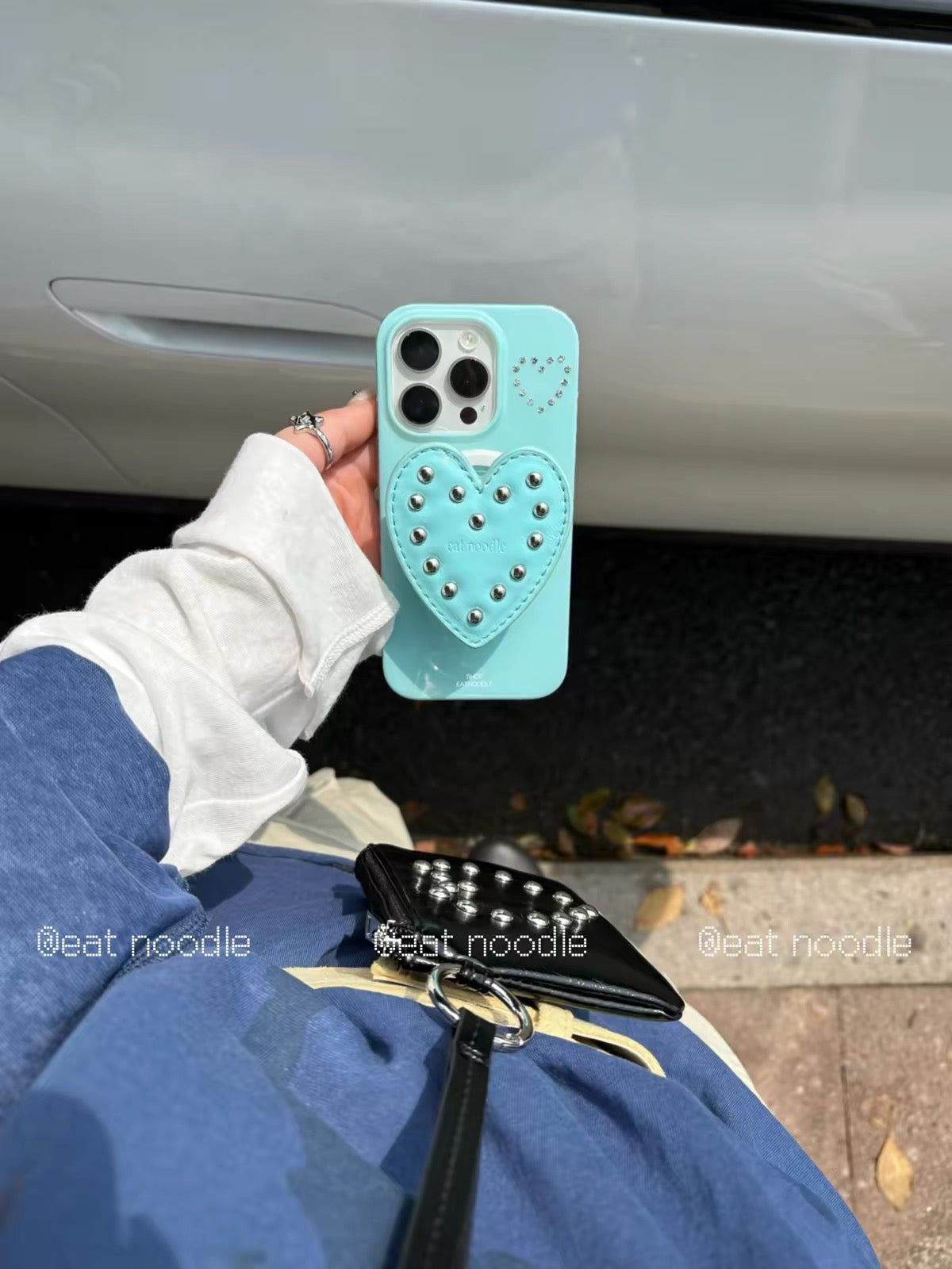 Rhinestone Heart Phone Case