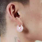 DickyBear Coin Stamp Earrings