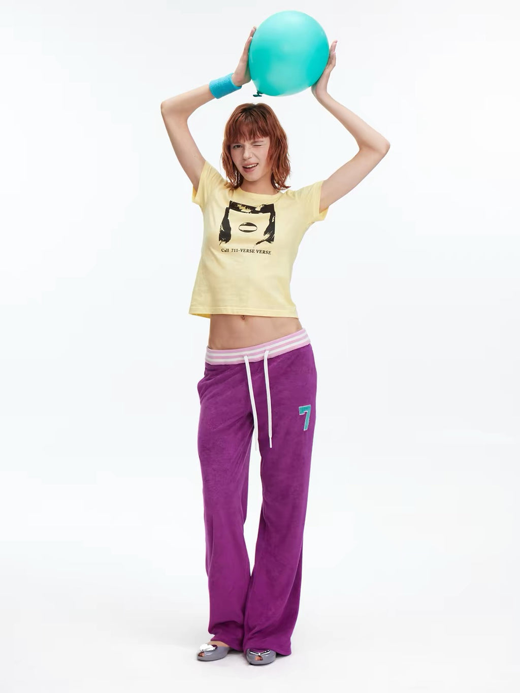 Vintage Portrait Print Slim-Fit T-Shirt