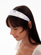 Blue-and-White Porcelain Pony Headband