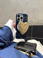 Rhinestone Heart Phone Case
