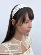 Blue-and-White Porcelain Pony Headband