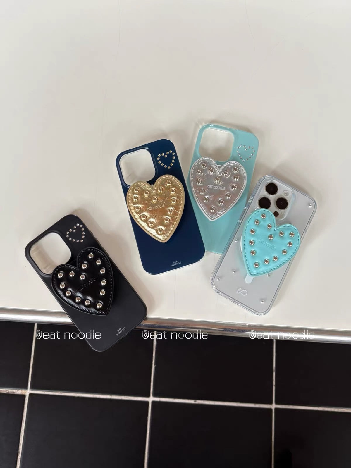 Rhinestone Heart Phone Case