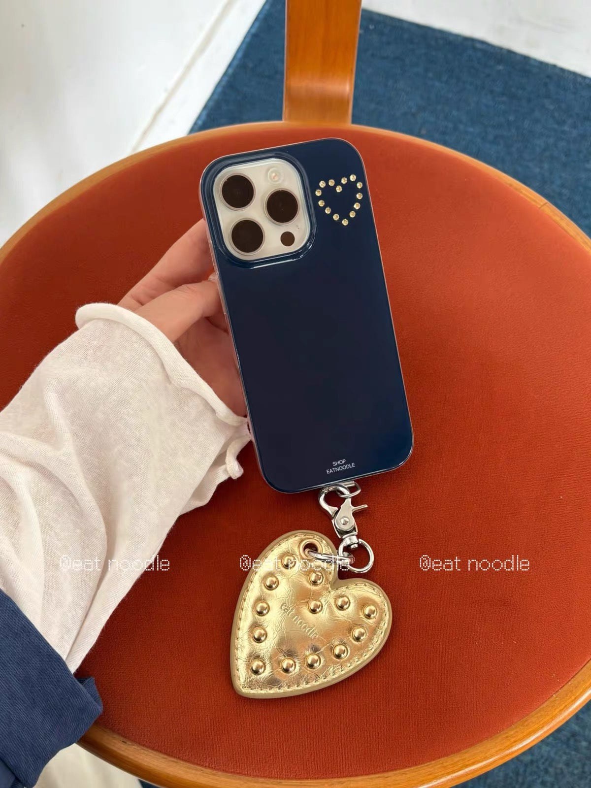 Rhinestone Heart Phone Case